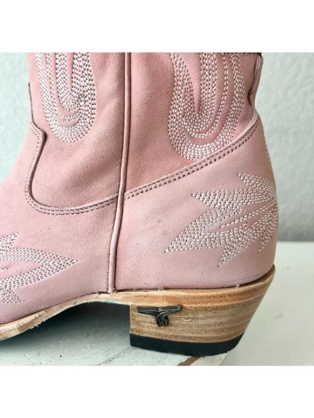 Lane LEXINGTON Over the Knee Pink Cowboy Boots Western Cowgirl Snip Toe Tall 7.5